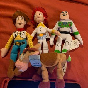 Toy Story Plush Set - Woody, Buzz, Jessie and Bullseye